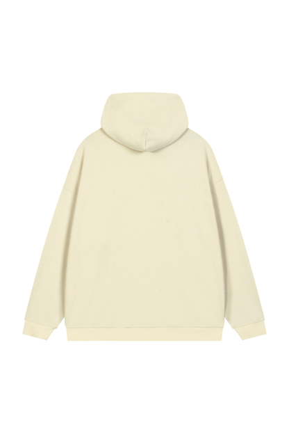 Women's Fall Waffle-Texture Drop-Shoulder Pullover Hoodie