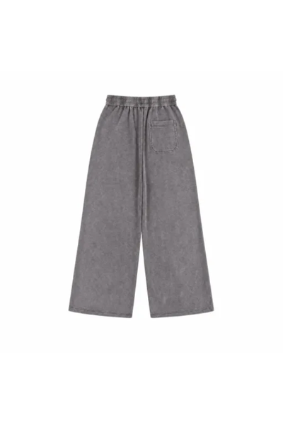 Women Fall Washed Vintage Straight Leg Sweatpants