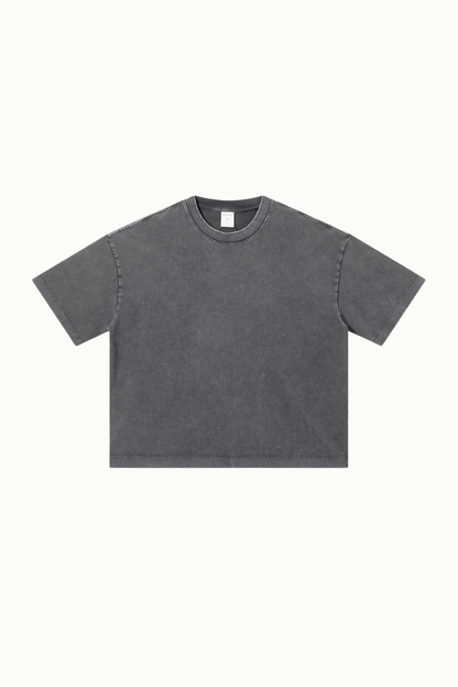 Women's Summer 280g Cotton Washed Oversized Boxy Tee