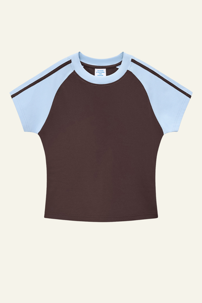 Women's Vintage Color Block Slim T-shirt