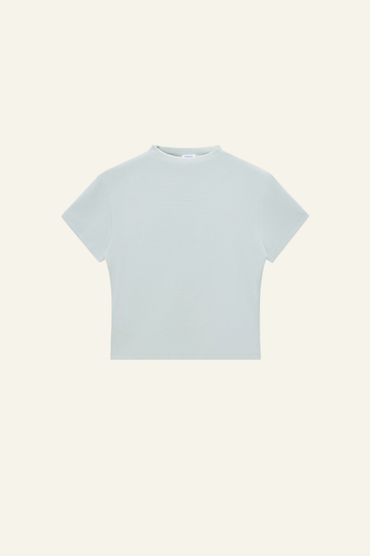 Women's Streetwear  High-neck Slim  Dopamine  T-shirt