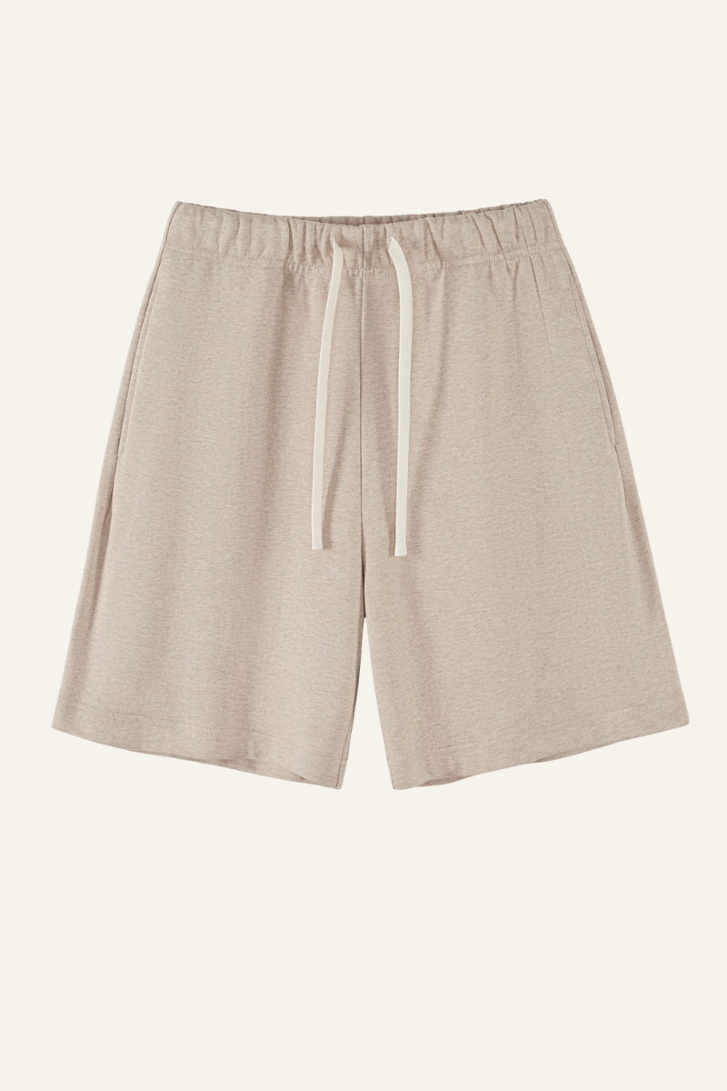 Men's Cotton Heavyweight Drawstring Straight Leg Short