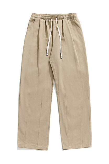 Men's Spring Japan Draped Double Pleated Fleece Pants