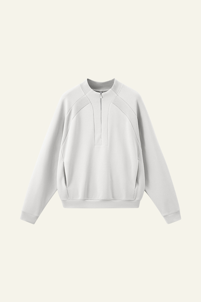 Women's Streetwear Stand Collar Half Zipper Pullover