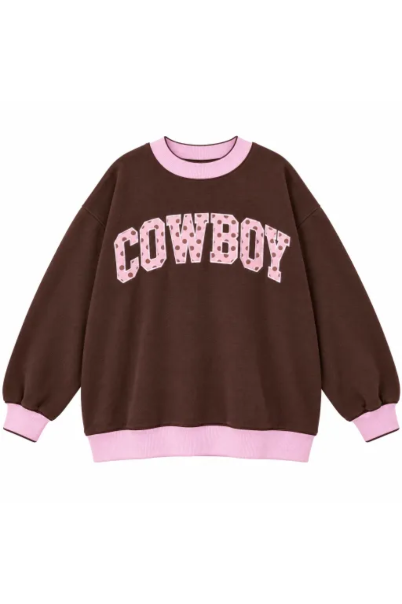 Women Fall Clothing Oversized Color Block Sweatshirt