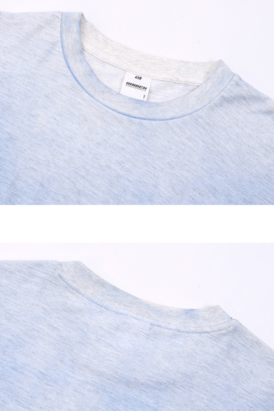 Men's Summer 160g Cotton Hand Painted Fade Loose Crew Tee