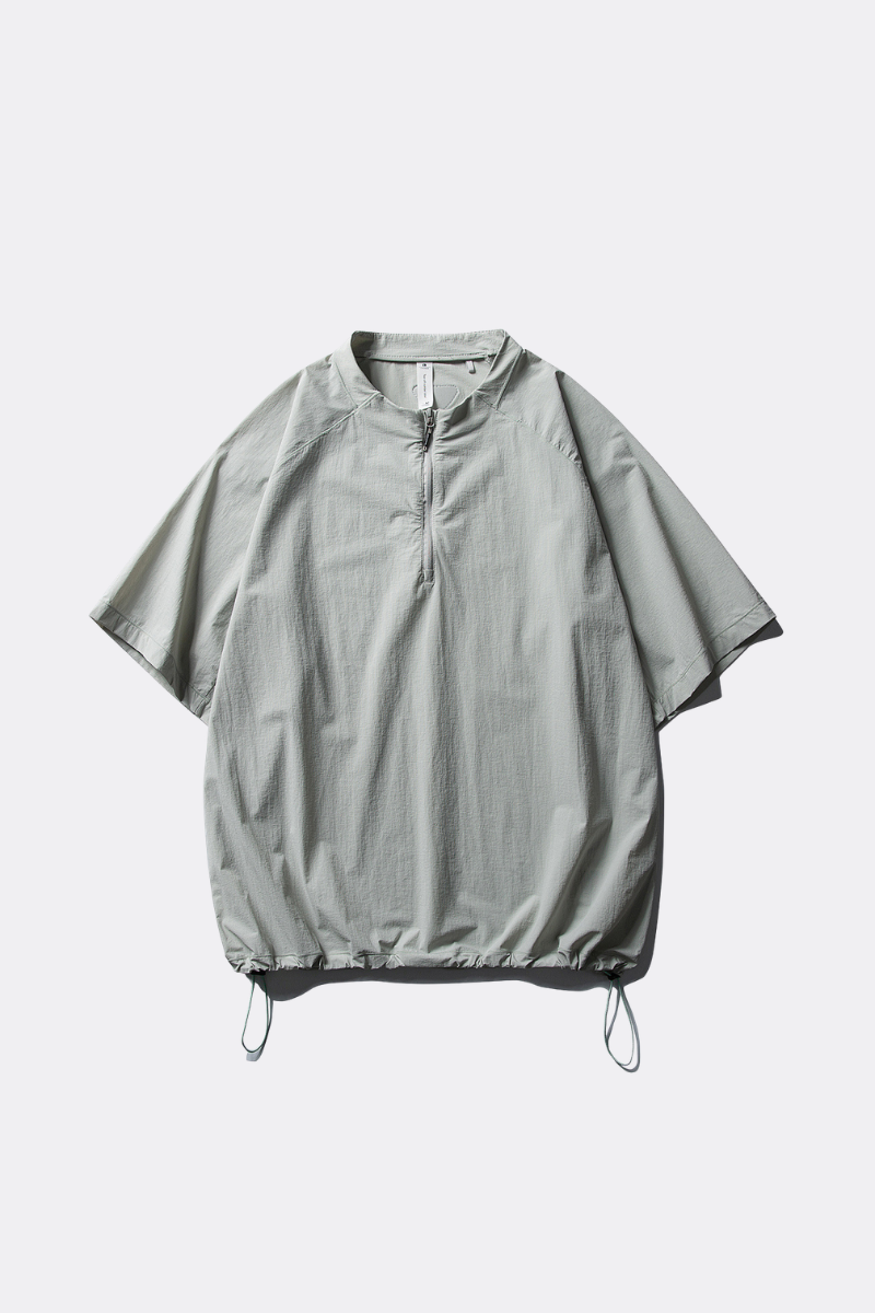 Unisex Half Zip Loose Wicking Cooling Quick Dry Tee