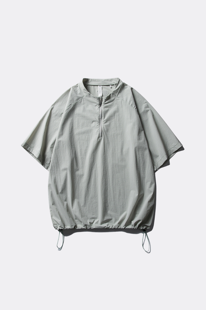 Unisex Half Zip Loose Wicking Cooling Quick Dry Tee