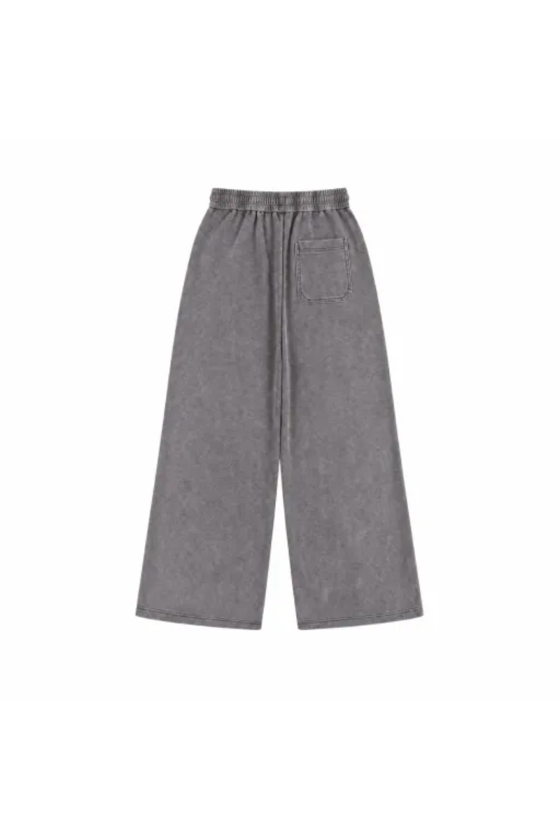 Men Fall Washed Vintage Straight Leg Sweatpants