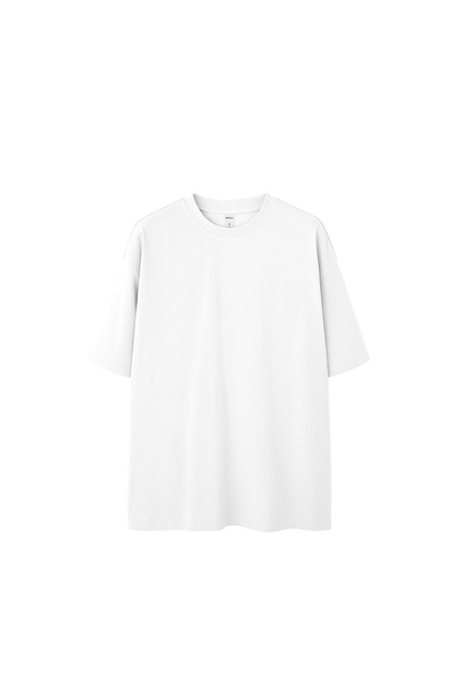 Men's Spring Summer 260g Solid Crewneck Oversized Tee
