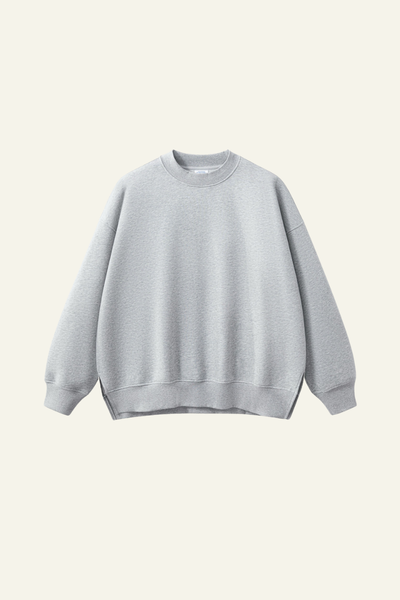Men's Streetwear Side-Seamed Fleece-lined Pullover