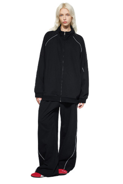 Women's Fall 365g Reflective Stripe Straight Sweatsuit