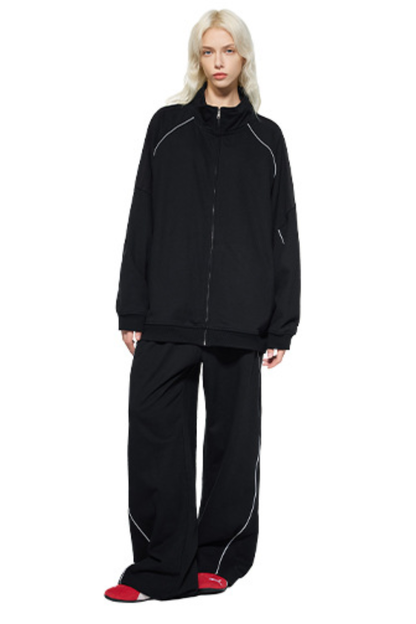 Women's Fall 365g Reflective Stripe Straight Sweatsuit