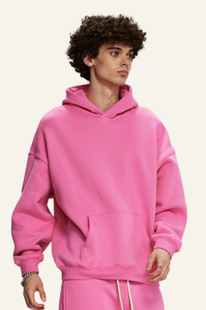 Men's Streetwear 350G Heavyweight Oversize Solid Hoodie