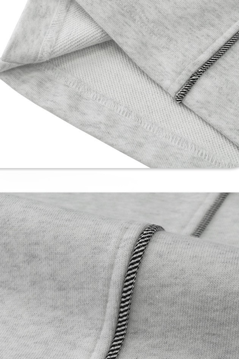 Men's Summer 390g Heavy Curved Colorblock Topstitch Pants