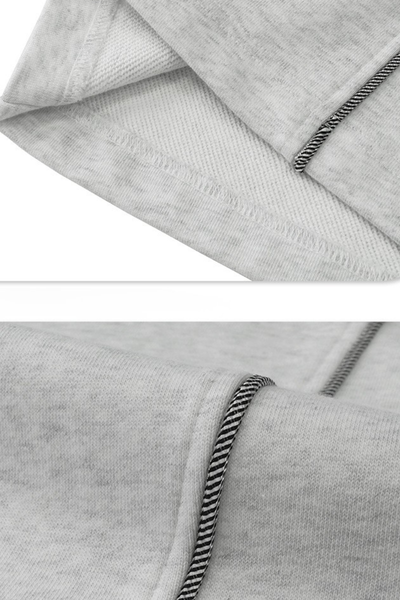 Men's Summer 390g Heavy Curved Colorblock Topstitch Pants