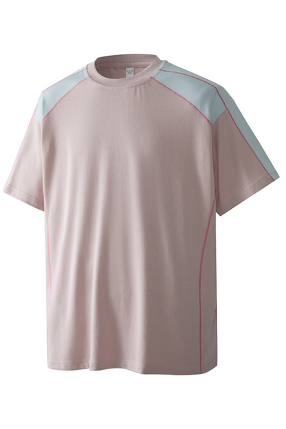 Men's Summer Street Quick Dry Colorblock Loose Cooling Tee