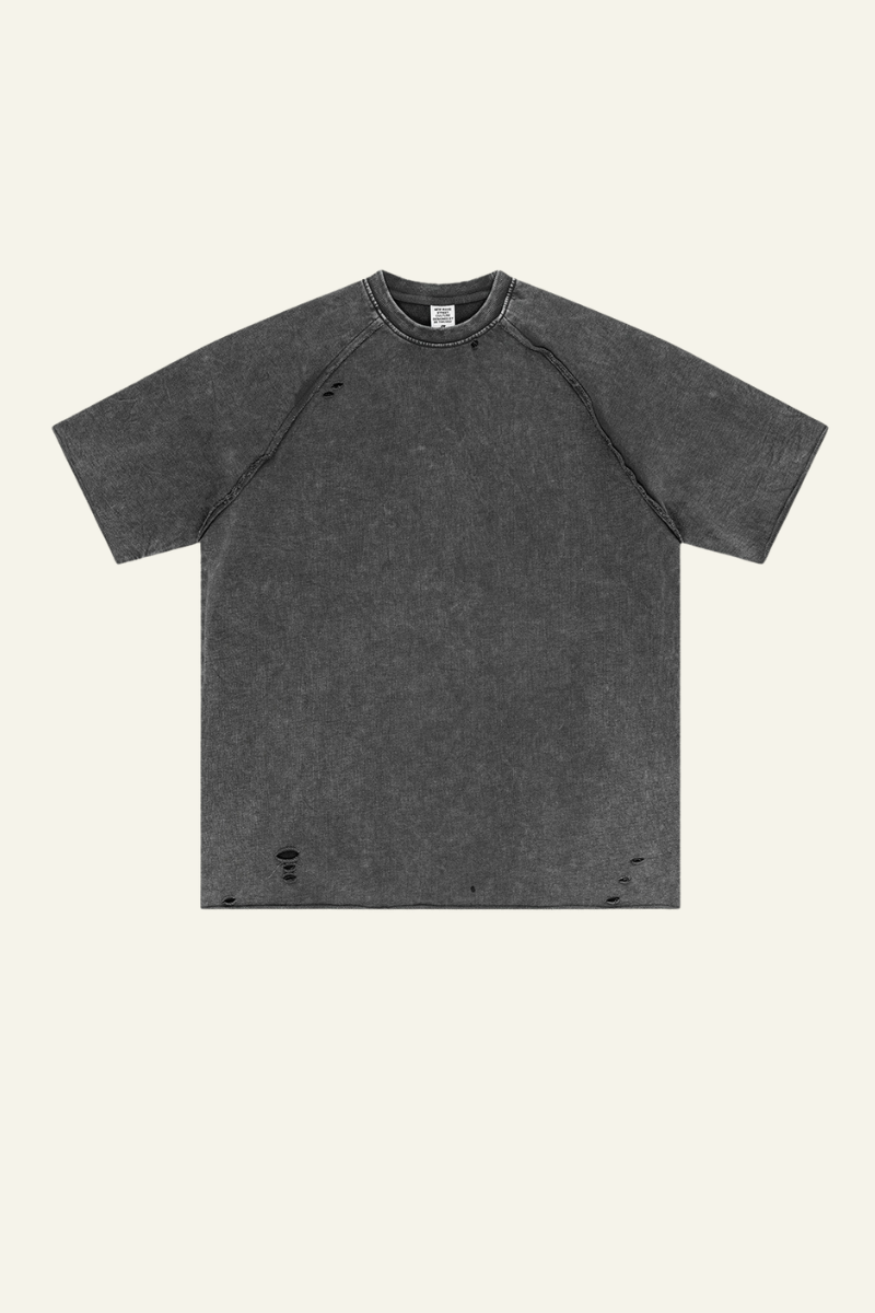 Men's Washed Wax-Dyed Cotton T-shirt.