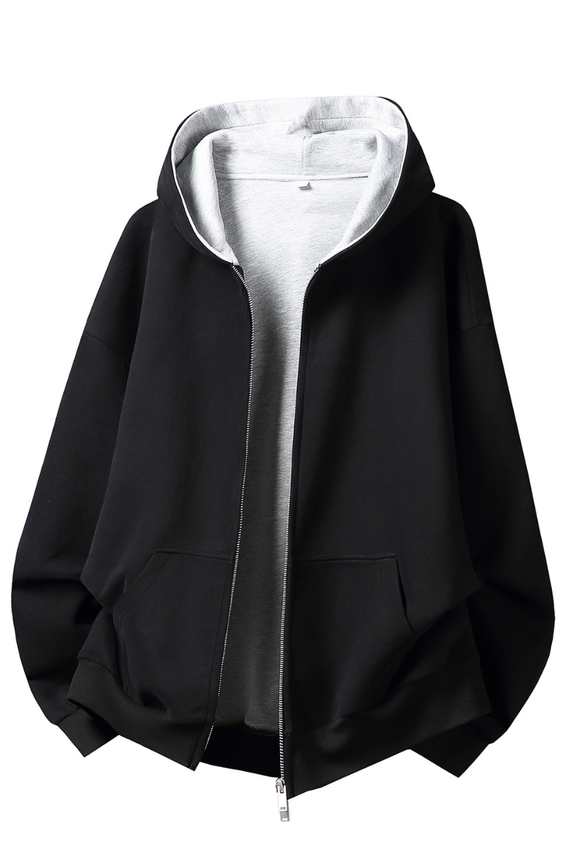 Men's Fall 380g Heavy Contrast Lining Boxy Hoodie