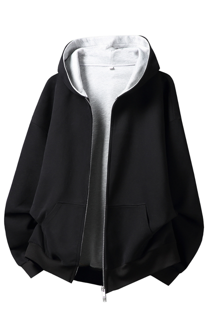Men's Fall 380g Heavy Contrast Lining Boxy Hoodie