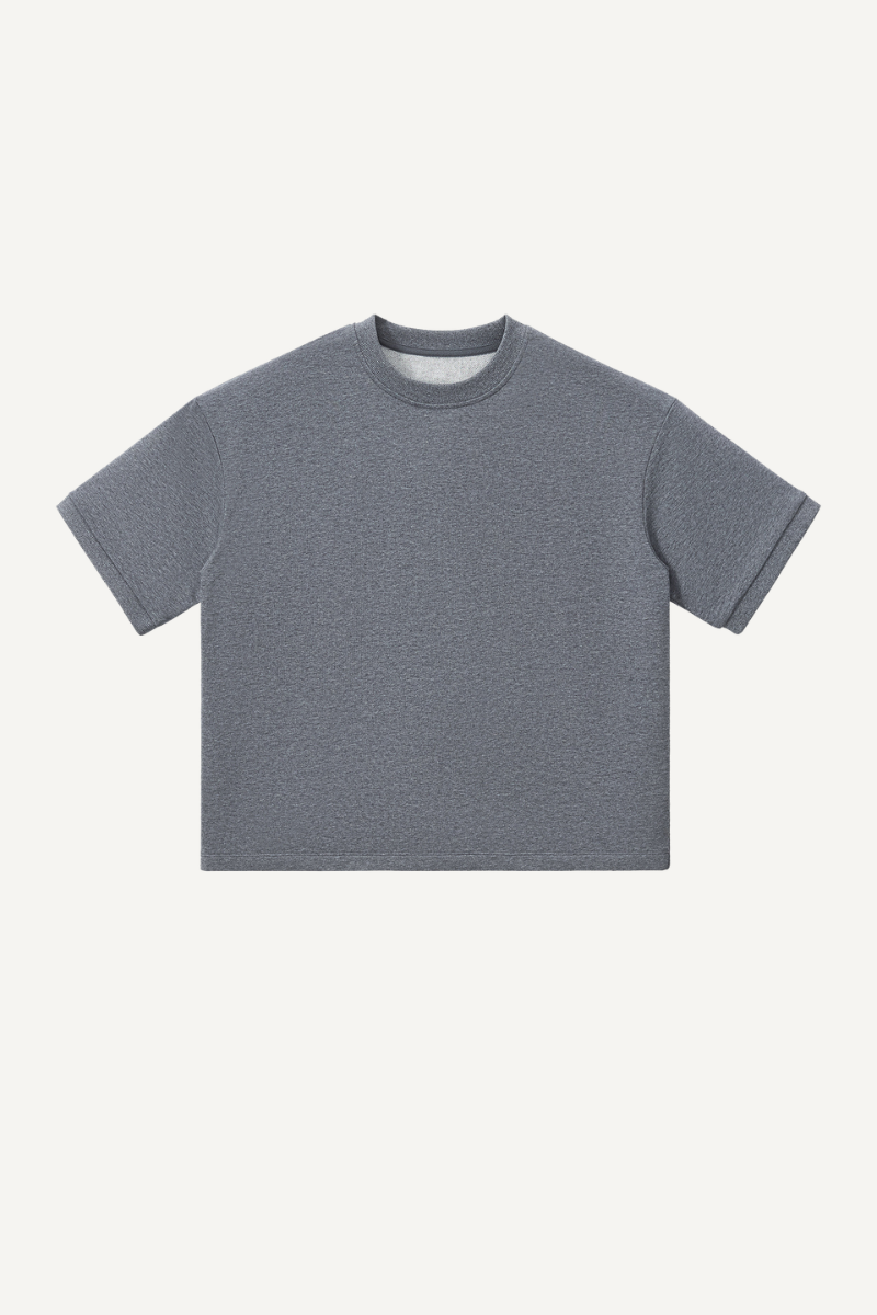 Women's 280g Cropped Oversized Terry Cuff Crewneck Tee
