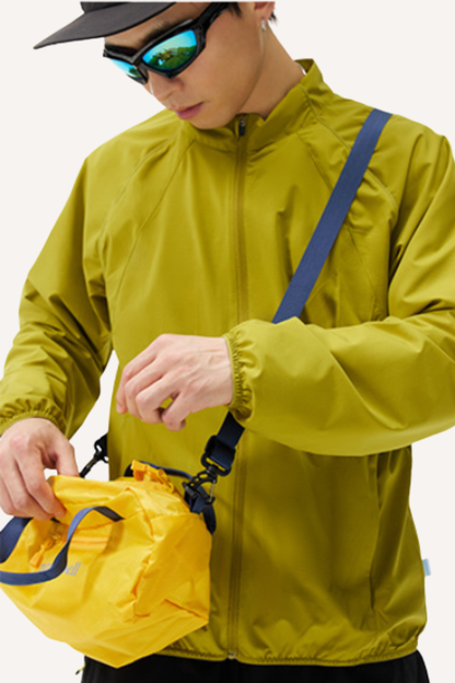 Unisex LYCRA Wicking Quick Dry Stand Collar UPF Sun Shirt