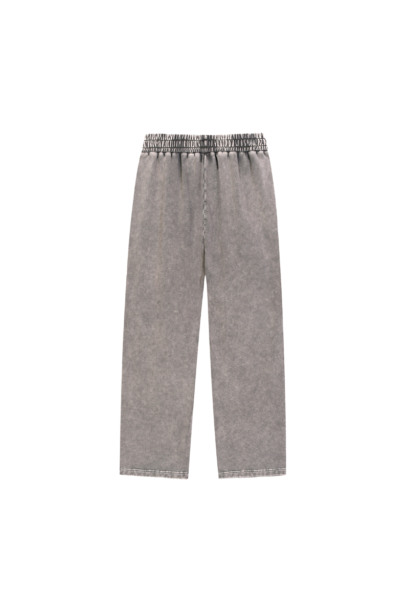 Women's Fall Snow-Wash Straight-Leg Cotton Sweatpants