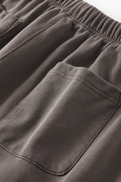 Men's Heavyweight Washed Cotton Athletic Wear Pants