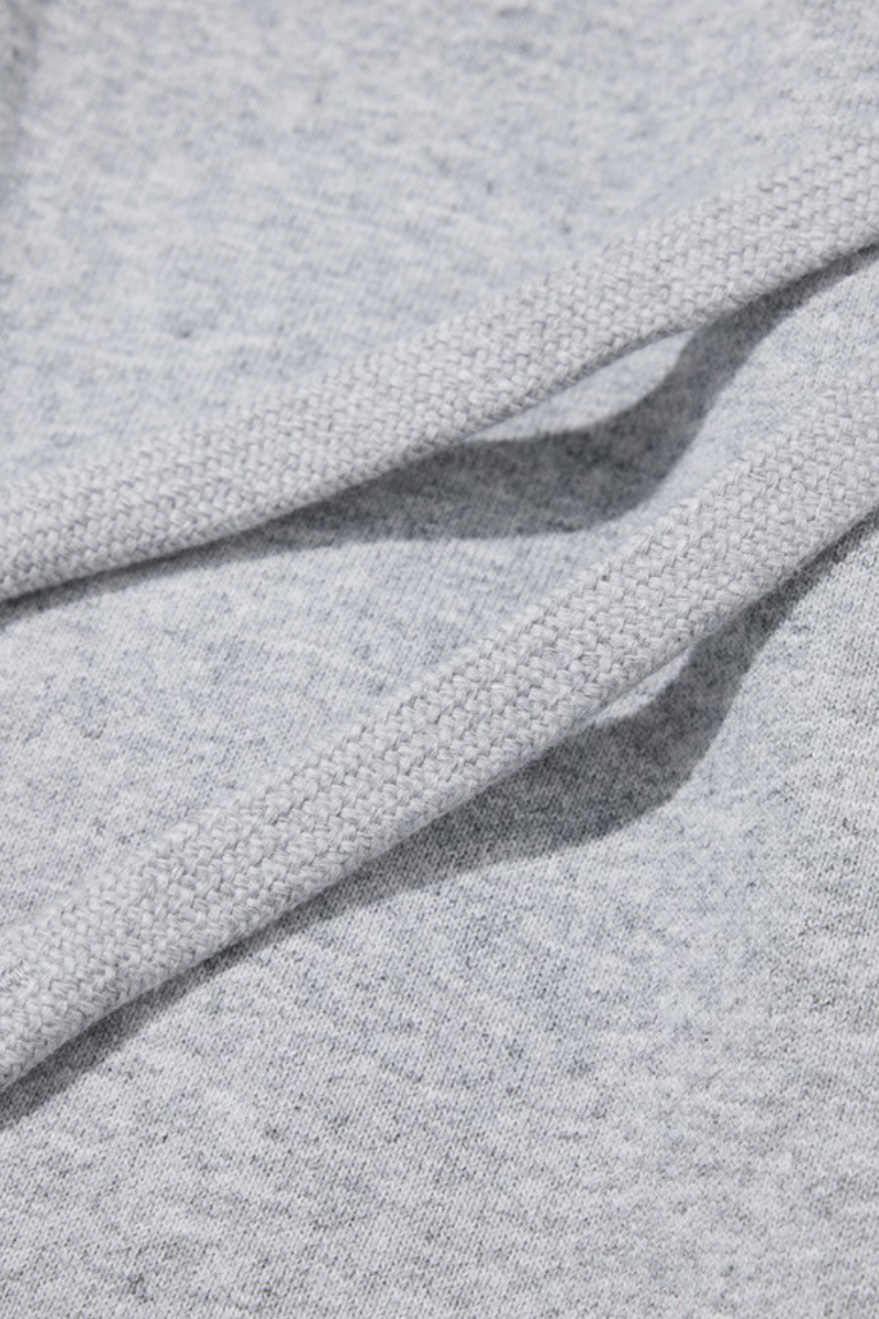 Men's Fall 450g Knit Raw Edge Washed Straight Pants