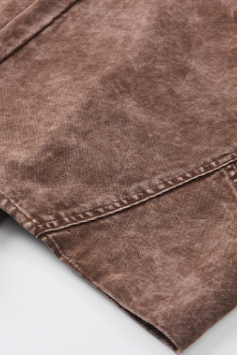 Men All Season Vintage Washed Wide Leg Scimitar Pants