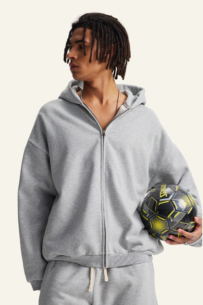 Men's Streetwear Full Zipper Hooded Jacket