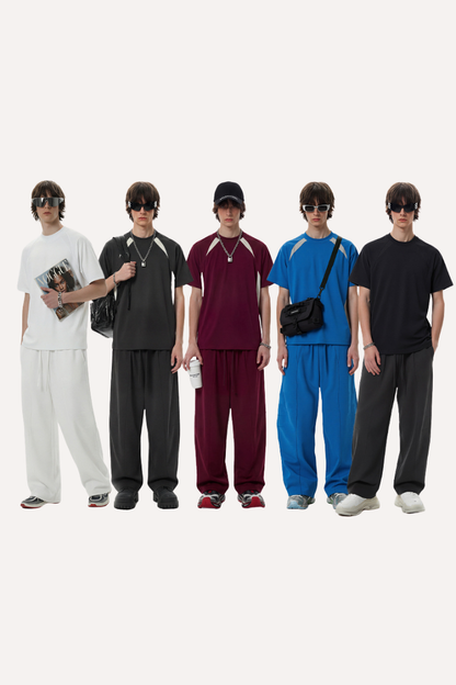Men's Summer Outdoor Quick Dry Colorblock Cooling Tee