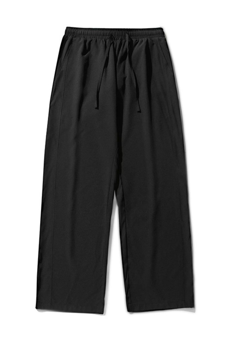Men's Summer Ice Silk Loose Straight Wrinkle Free Pants