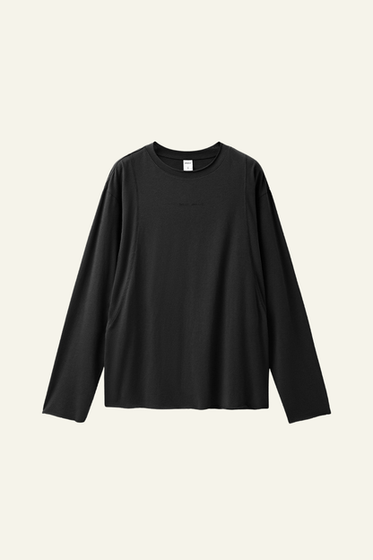 Men's Streetwear Retro Cotton Long-Sleeved T-shirt