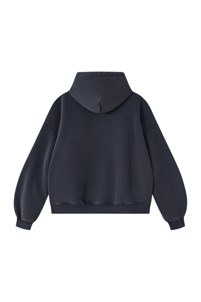 Unisex Fall Clothing Vintage Faded Curved Sleeve Hoodie