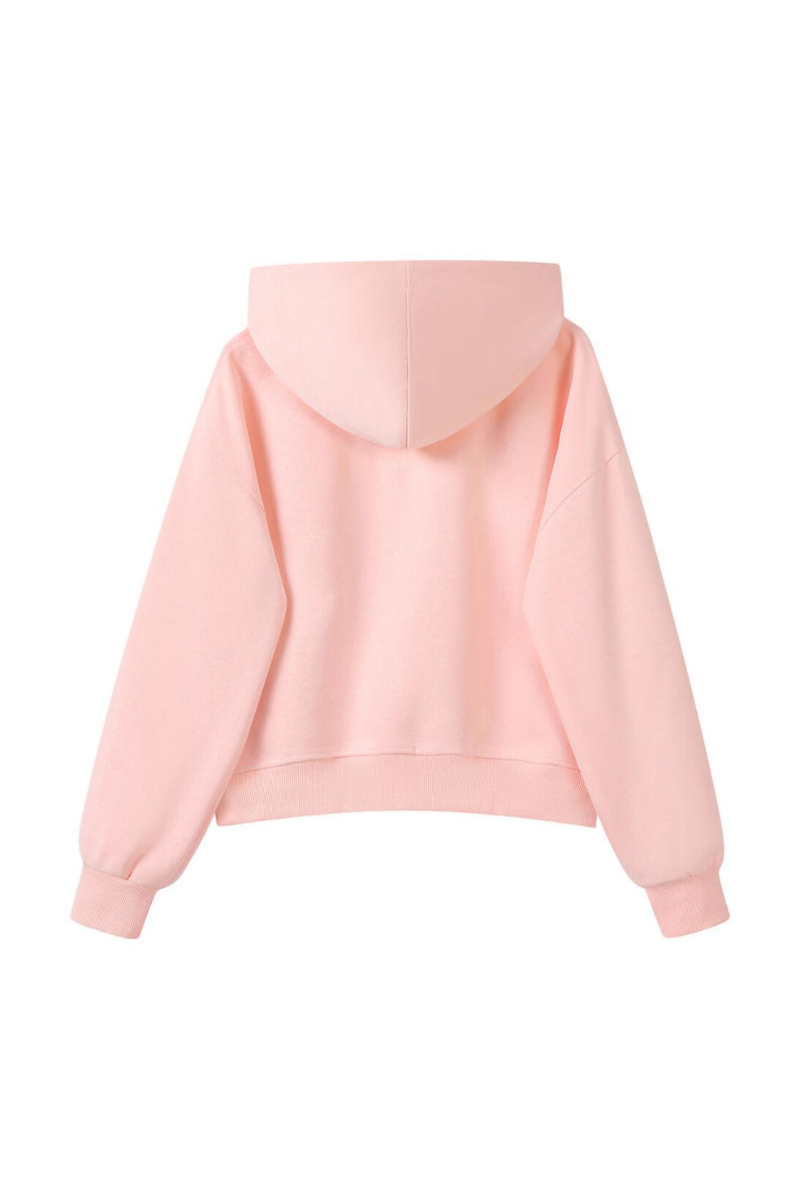 Women Fall 350gsm Cropped Drop Shoulder Pullover Hoodie