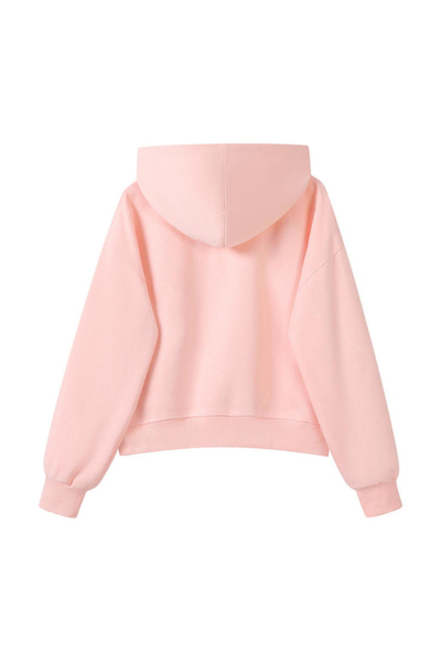 Women Fall 350gsm Cropped Drop Shoulder Pullover Hoodie