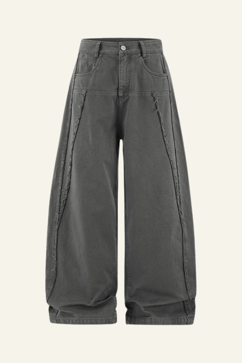 Men's  Cotton Streetwear Distressed-style Vintage Pants