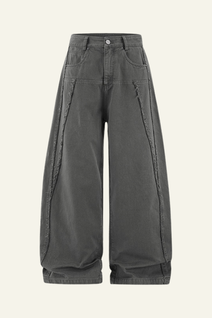 Men's  Cotton Streetwear Distressed-style Vintage Pants