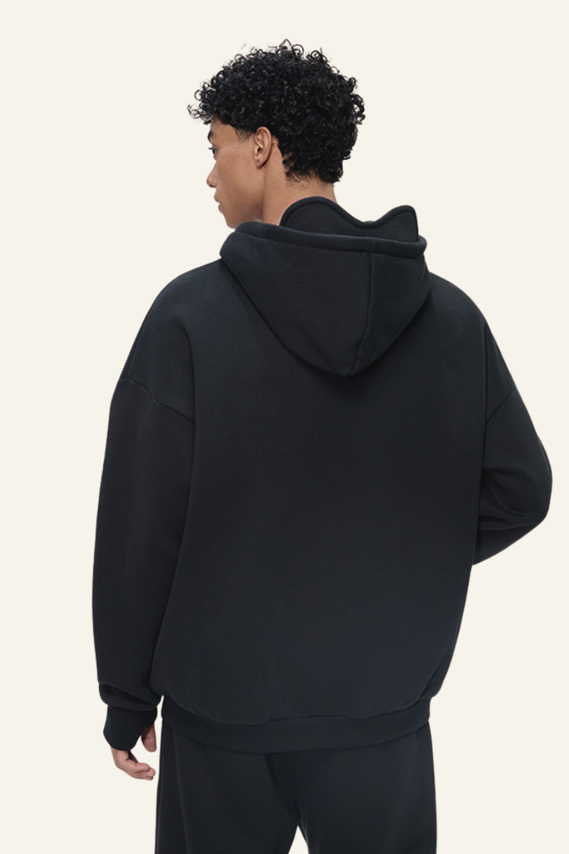 Men's Eye Mask Version With Fleece-Lined Hoodie.