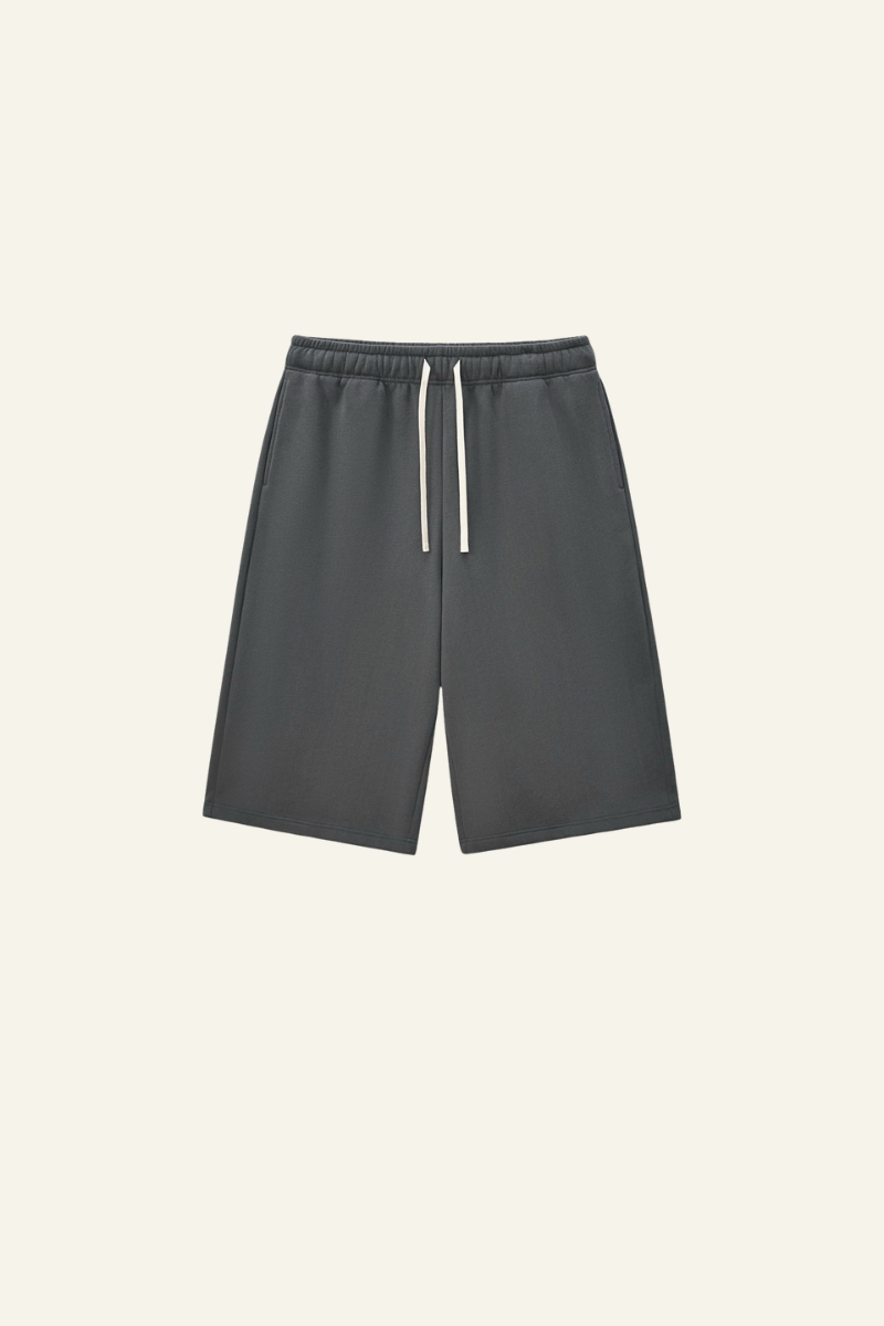 Men's Streetwear Drawstring  Seven-inch Wide Leg Pants.