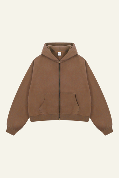 Women's Streetwear Two-Way Zipper Hooded Jacket