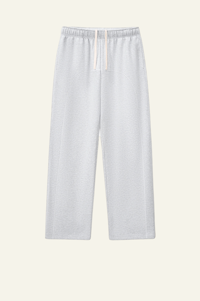 Men's Streetwear  Color-Block Elastic Wide-leg Casual Pants.