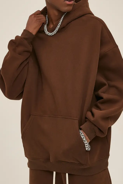 Men's 350G Heavyweight Large Pocket Hoodie Sweatshirts