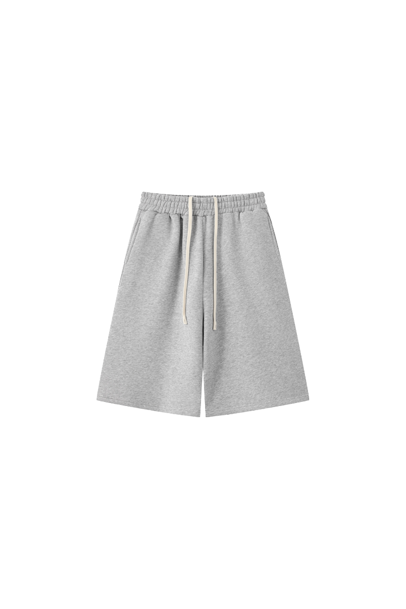 Men Fall Clothing Fleece Lined Drawstring Five Inch Shorts