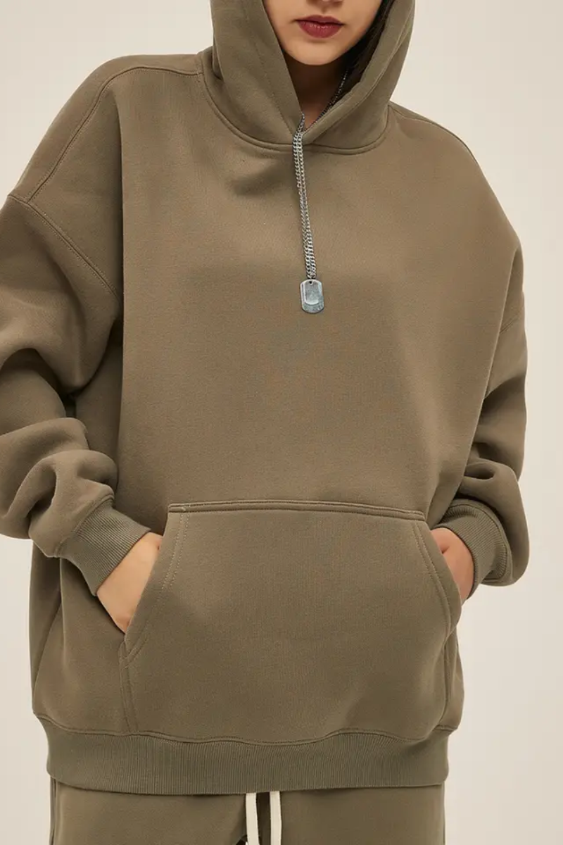 Men's 350G Heavyweight Large Pocket Hoodie Sweatshirts