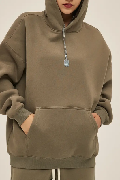 Men's 350G Heavyweight Large Pocket Hoodie Sweatshirts