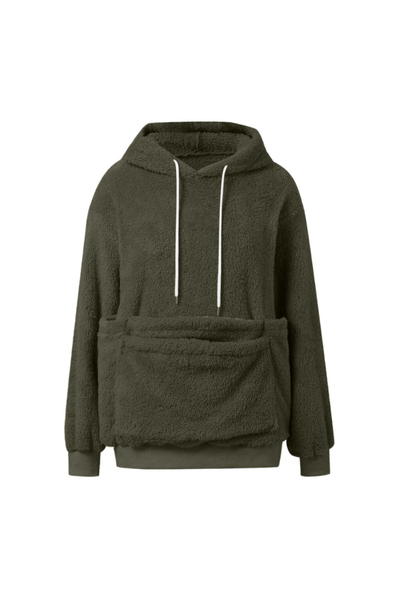 Women Fall Clothing Warm Double-Sided Fleece Pet Hoodie