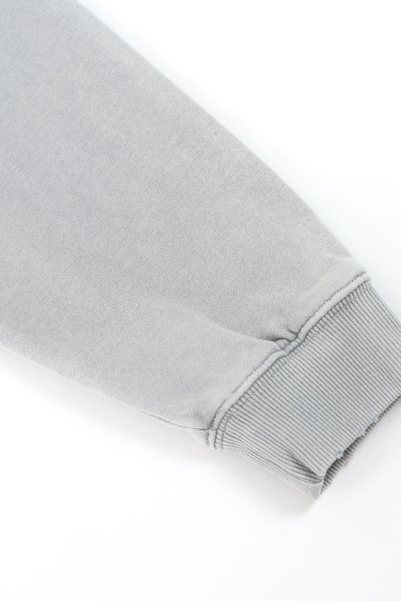 Women Fall Clothing Snow Washed Cropped Heavyweight Hoodie