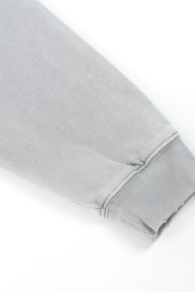Women Fall Clothing Snow Washed Cropped Heavyweight Hoodie